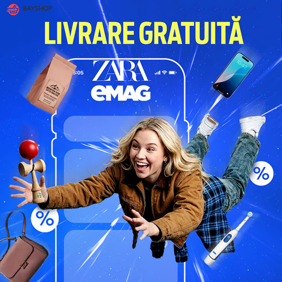 Livrare gratuită din Zara și eMAG — au mai rămas doar 10 zile!