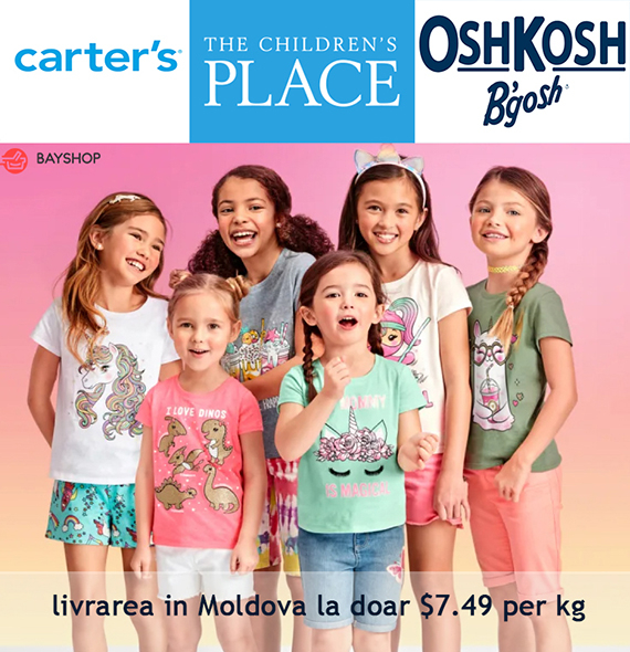 Delivery of Carters, OshKosh and Children’s Place is now only $7.49 per kg