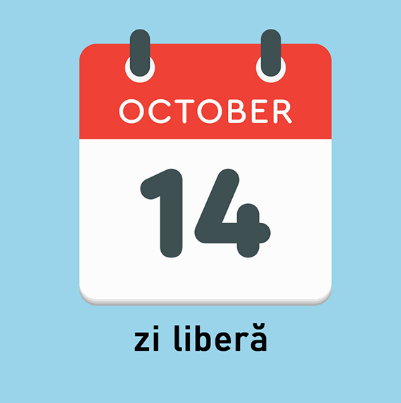 Pe 14 octombrie, depozitul și biroul sunt închise